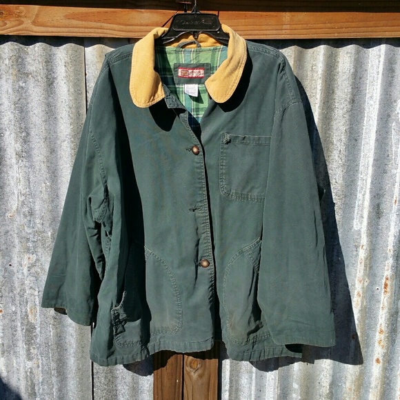 flannel lined barn coat